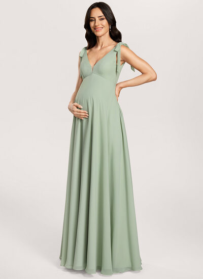 A-line Chiffon Maternity Dress