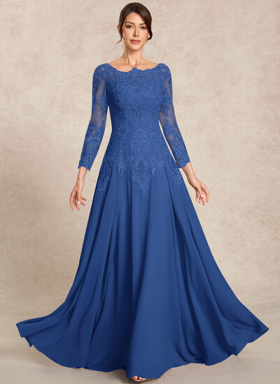 A-line Sequins Lace Dress