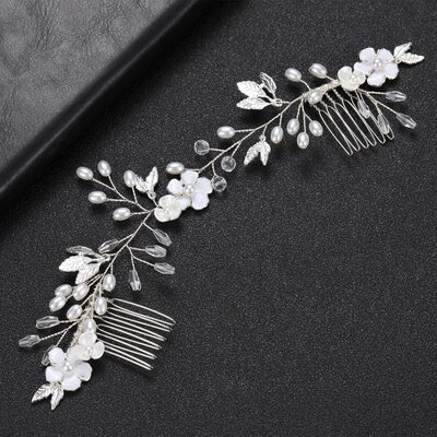 Pearl Flower Hair Combs Hair Accessories Headpieces