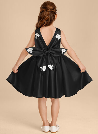 A-line Bow Lace Dress