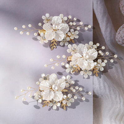 Pearl Flower Sets Hair Accessories Headpieces (Set of 3)