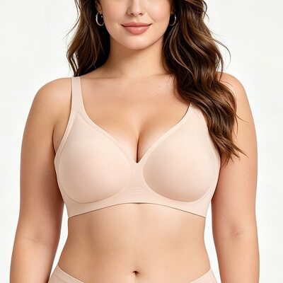 Skin Friendly Comfort Low Back Push Up Seamless Bra