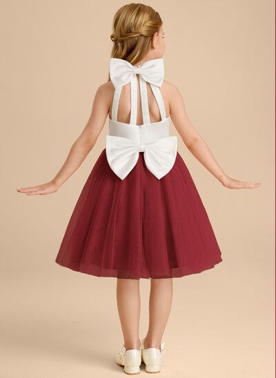 A-line Bow Tulle Dress