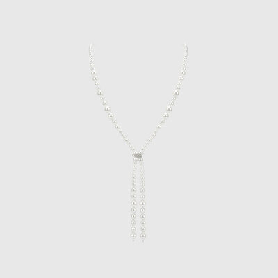Upea shining vintage tyylikäs classic pearl kaulakoru 