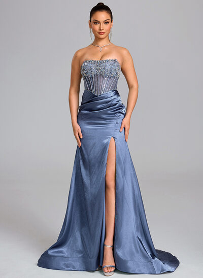 Trompet/Havfrue Stretch sateng Kle