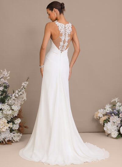 Vestido línea a de encaje