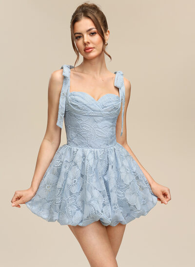 Sweetheart Pleated Tulle Bubble Dress