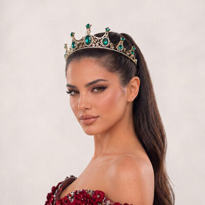 Rhinestone Crowns & Tiaras Hair Accessories Headpieces