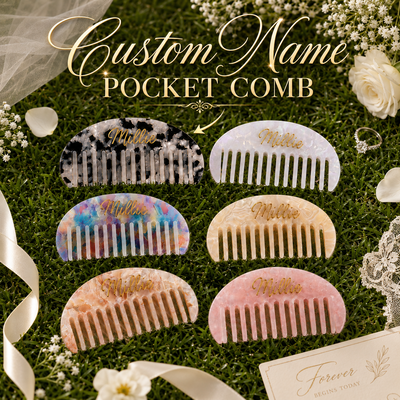 1 pc personalizado pente de bolso acrílico