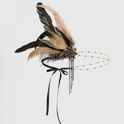 Rhinestone Faux Feather Headbands Hair Accessories Wedding Headpieces 