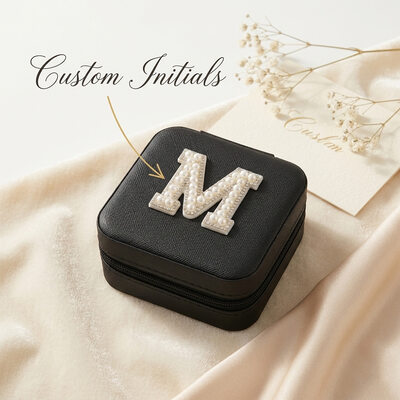 1 pc Personaliseret Smykker Boks Enkle PU
