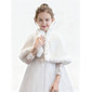 Faux Fur Flower Girl Wraps 