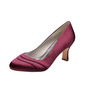 Women's Wedding Shoes Satin High Heel Round Toe Wedding Heels Bridesmaid Shoes Vintage Simple Wedding Shoes 