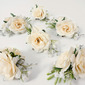 6 PCS Artificial Wedding Flowers Silk Roses Boutonniere 