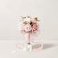 Artificial Wedding Flowers Round Silk Cloth Roses Bridesmaid Bouquets 
