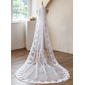 Lace Cut Edge Single Tier Bridal Cathedral Length 118" Mantilla Wedding Veils 