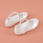 Girl's Flower Girl Shoes Wedding Bowknot Faux Leather Round Toe Flat Heel Shoes 