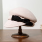 Women's Simple Winter Bow Wool Wedding Tea Party Beret Hats 