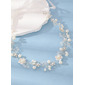 Beading First Communion Flower Crowns 