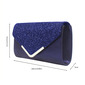 Glitzer Elegant Party Abend Polyester Clutch-Taschen in Fuchsia Gold Marineblau Rosa Rot Silber 