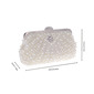 Imitert Perle Jentete Bryllup Ceremony & Fest Profilering Clutch vesker i Hvit 