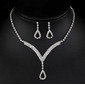 Collier parures magnifique zircon cubique mariage 