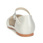 Girl's Flower Girl Shoes Wedding Pearl Satin Round Toe Flat Heel Shoes 