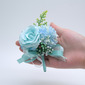 1 PC Artificial Wedding Flowers Silk Cloth Roses Boutonniere 