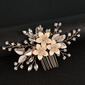 Rhinestone Floral Hair Combs Hair Accessories Wedding Headpieces 