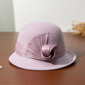 Women's Flip Brim Winter Silkabaca Wool Cocktail Cloche Hats 