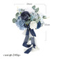 Artificial Wedding Flowers Round Silk Flower Roses Bridal Bouquets 