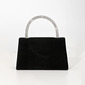Elegant Party Formal Evening Flannelette Material Evening Bags in Black 