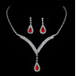 Collier parures magnifique zircon cubique mariage 