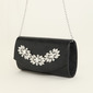 Beading Party PU Clutch Bags in Black Silver White 