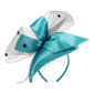 Women's Vintage Bow Veil Satin Wedding Kentucky Derby Fascinators With Headband 
