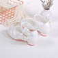 Girl's Flower Girl Shoes Wedding Party Bowknot Pearl Rhinestone Faux Leather Round Toe Low Heel Shoes 