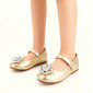 Girl's Flats Flower Girl Shoes Daily Party Mary Jane Flower Leatherette Round Toe Flat Heel Shoes 