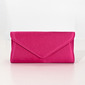 Elegant Party Formal Evening Satin Clutch Bags in Fuchsia 