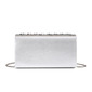 Rhinestone Elegant Party Evening Polyester Clutch Bags in Silver 