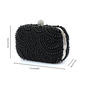 Imitert Perle Nydelig Bryllup Ceremony & Fest Perle Satin Clutch vesker i Svart Champagne Elfenben 