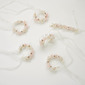 6 PCS Artificial Wedding Flowers Imitation Pearl Wrist Corsage 