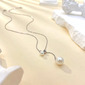 Bridal Pearl Lariat Necklace 