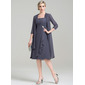 De chiffon 3/4 mouwen speciale gelegenheden mother's wrap