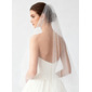 Cut Edge Single Tier Bridal Fingertip Length 31" Wedding Veils 