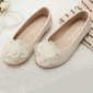 Girl's Flats Flower Girl Shoes Closed Toe Flat Heel Leatherette Girls' Shoes 