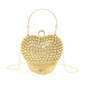 Rhinestone Party Polyester Evening Bags in Gold Silver 